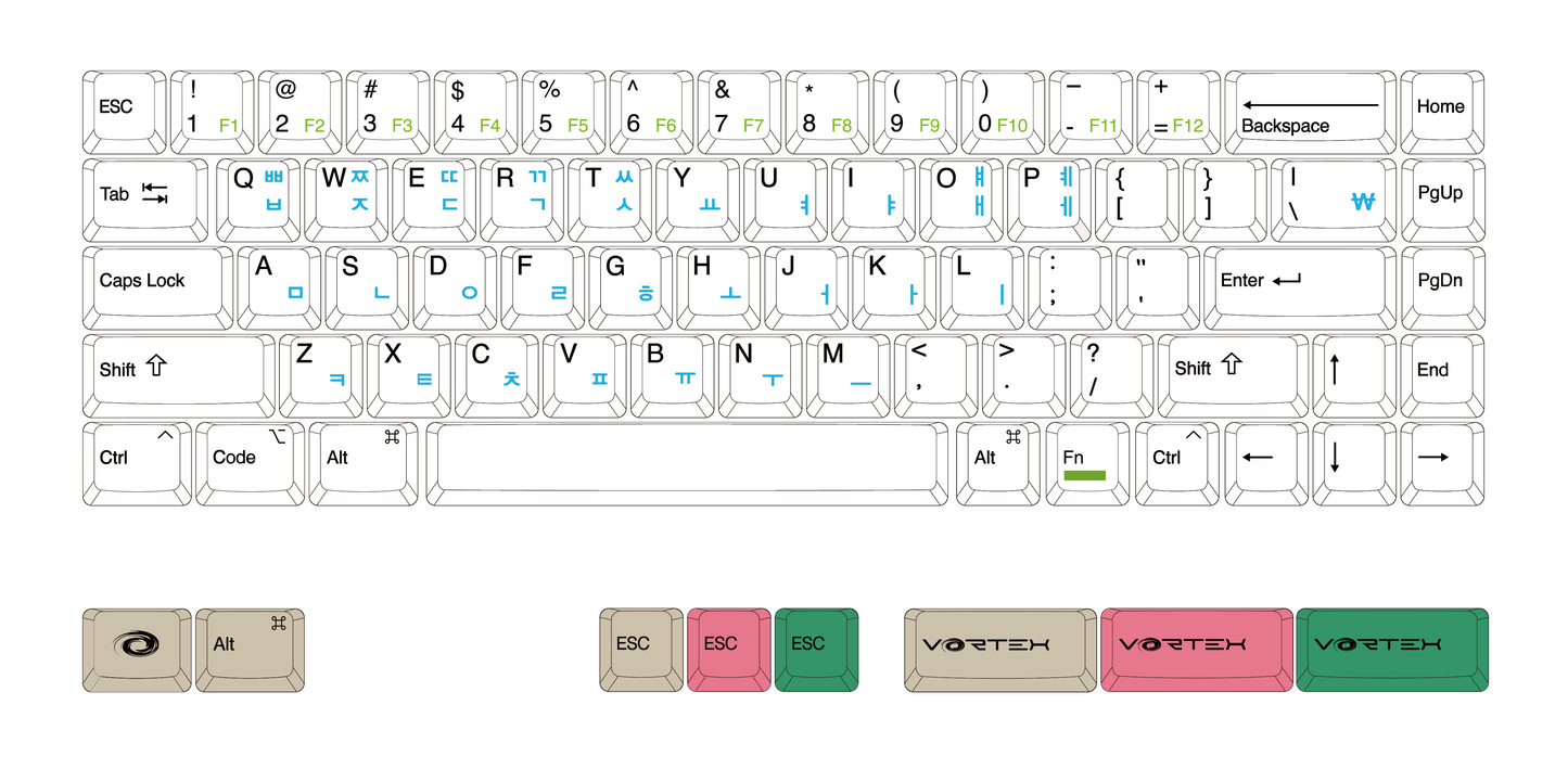 PC66 (66 键) 三模版本